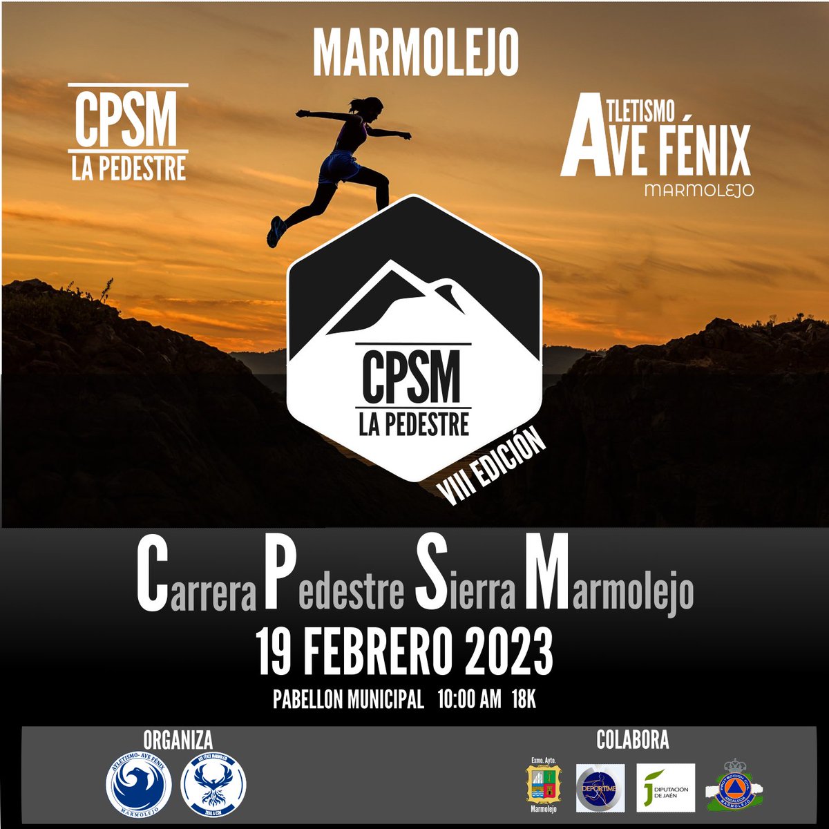 Reserva esta fecha en tu calendario, ya está aquí una nueva edición de la carrera pedestre sierra de Marmolejo