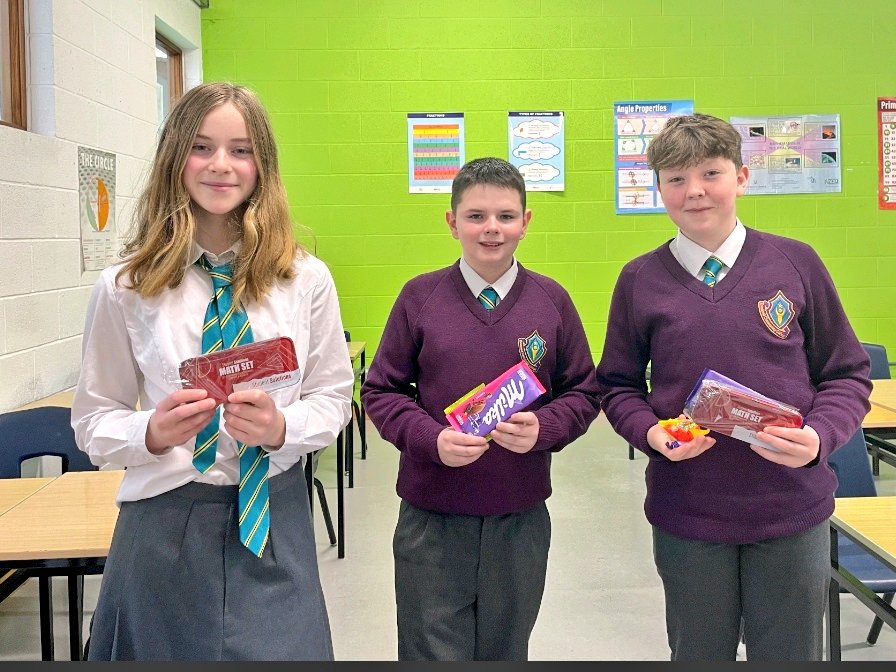 ThomondCommColl's tweet photo. Congrats to these wonderful students that won some of the activities during Maths week last week. They took part in poster, puzzle and nerdle competitions. #numeracyisfun #proudteachers #studentlife #GoTCC  @LCETBSchools https://t.co/bdbDoaeTWJ