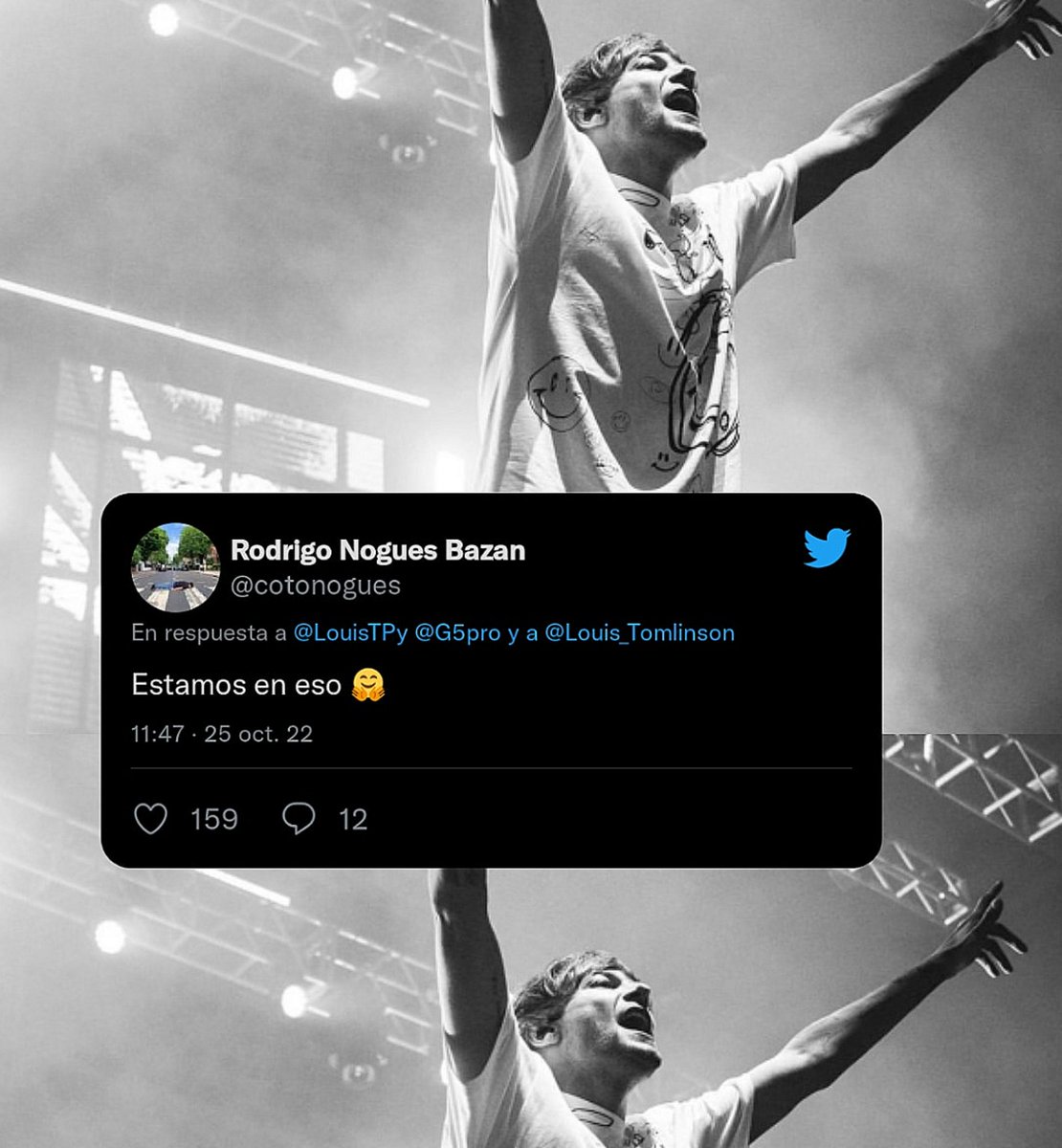 louisinpy's tweet photo. WAIT A MINUTE 👀. 
THE FEELING IT'S BIGGER THAN US...
Las pistas que nos dejan con respecto a Louis Tomlinson en Paraguay 🇵🇾 por segunda vez, nos mantienen despiertos
&amp; WE CAN'T GET THE IDEA OUT OF OUR SYSTEM...
#LouisTomlinson #FaithInTheFutureTour
@G5pro @cotonogues 🔥🚨⌛ https://t.co/cUSm8UrTjt