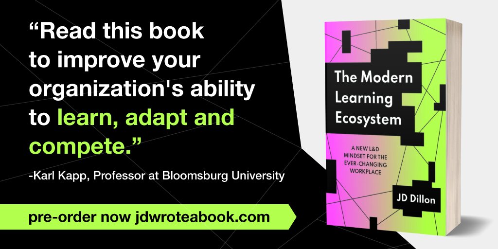 Axonify's tweet photo. Professor/author/speaker/consultant/L&amp;D stalwart @kkapp has some advice for those itching to dig into @JD_Dillon's new book (dropping November 29).

👉 Learn more about "The Modern Learning Ecosystem”: https://t.co/KckboBnxLJ https://t.co/BgEqVMLAjQ