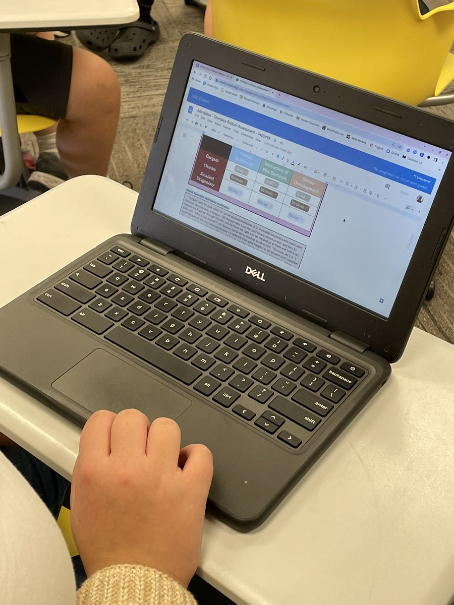 MrsMcKenrick's tweet photo. Spent our class time today celebrating the final ceremony of our Short Story Olympics! Students did a great job explaining and defending their gold medal winners and earned some gold medals themselves! Thank you to @MrsDwyer7 for all her amazing collaboration on this unit! 🏅 https://t.co/uro4EaFWdV