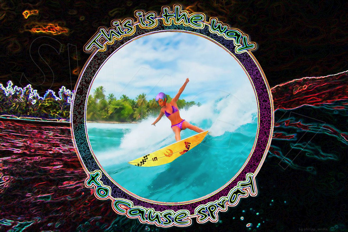 TygenDoughtryss's tweet photo. @SabineWren77 Yeah, it's fascinating to see each one of you has an own style. He's the balanced one inbetween a tube and you prefer to cause some spray. 🏄🏄‍♂️ 😎

And Loony meanwhile enjoys to be pushed by a wave and manage to keep balance on his board, too. 😺

#SurferSabine #SurferThrawn https://t.co/LGsnv9OiAU