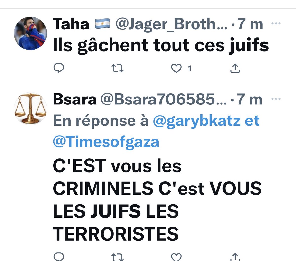 BLEUKLEINN's tweet photo. 🛑 Ce soir c’est l’horreur absolue sur Twitter. Que font les pseudos modérateurs de @TwitterFrance @TwitterSafety ? ?? 
Expliquez-nous encore qu’il n’y a pas de relation entre la haine #isreal et #Antisemitisme #PSGMaccabiHaifa https://t.co/9MUbe5mHxU
