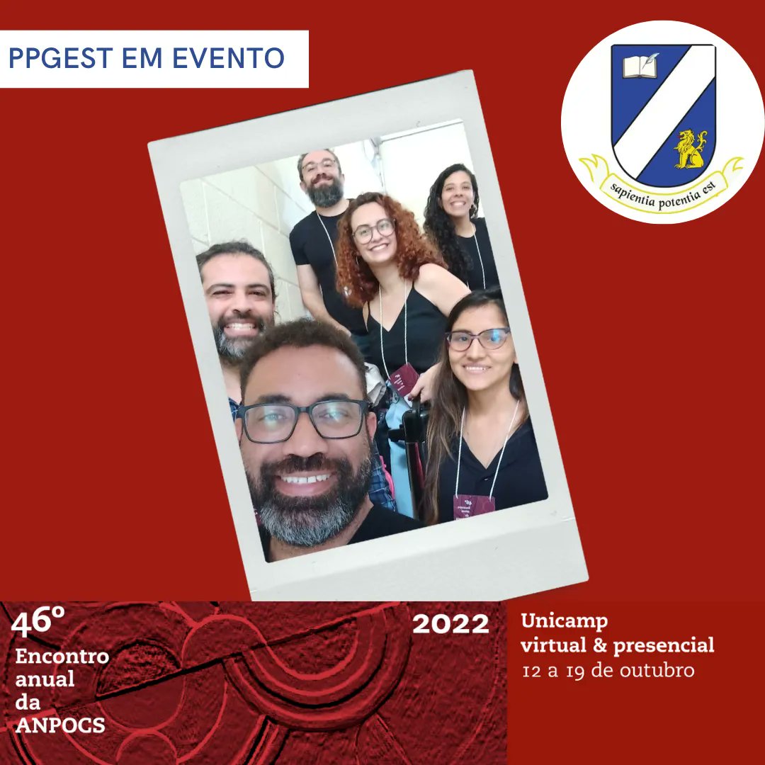 StudiesUff's tweet photo. ⭐️ PARTICIPAÇÃO EM EVENTO ⭐️
Dos dias 12 a 19 de outubro de 2022 ocorreu o 46º Encontro anual da ANPOCS (@anpocs ).
#PPGEST #inest #evento #encontroanual #anpocs #participacaoemevento #professores #mestrandas #46anpocs #apresentacaodetrabalho #curte #comenta #compartilha https://t.co/EIdGLFlRLG