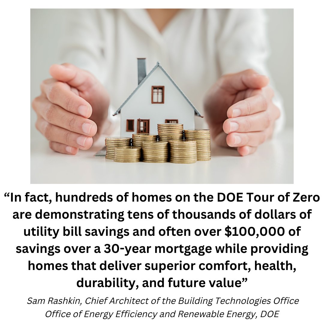 TruBuilding's tweet image. Providing American homeowners with better homes that live better for lower cost of ownership is the mission of Zero Energy Ready Home...  #TRUBUILDING #DontDoNormal
