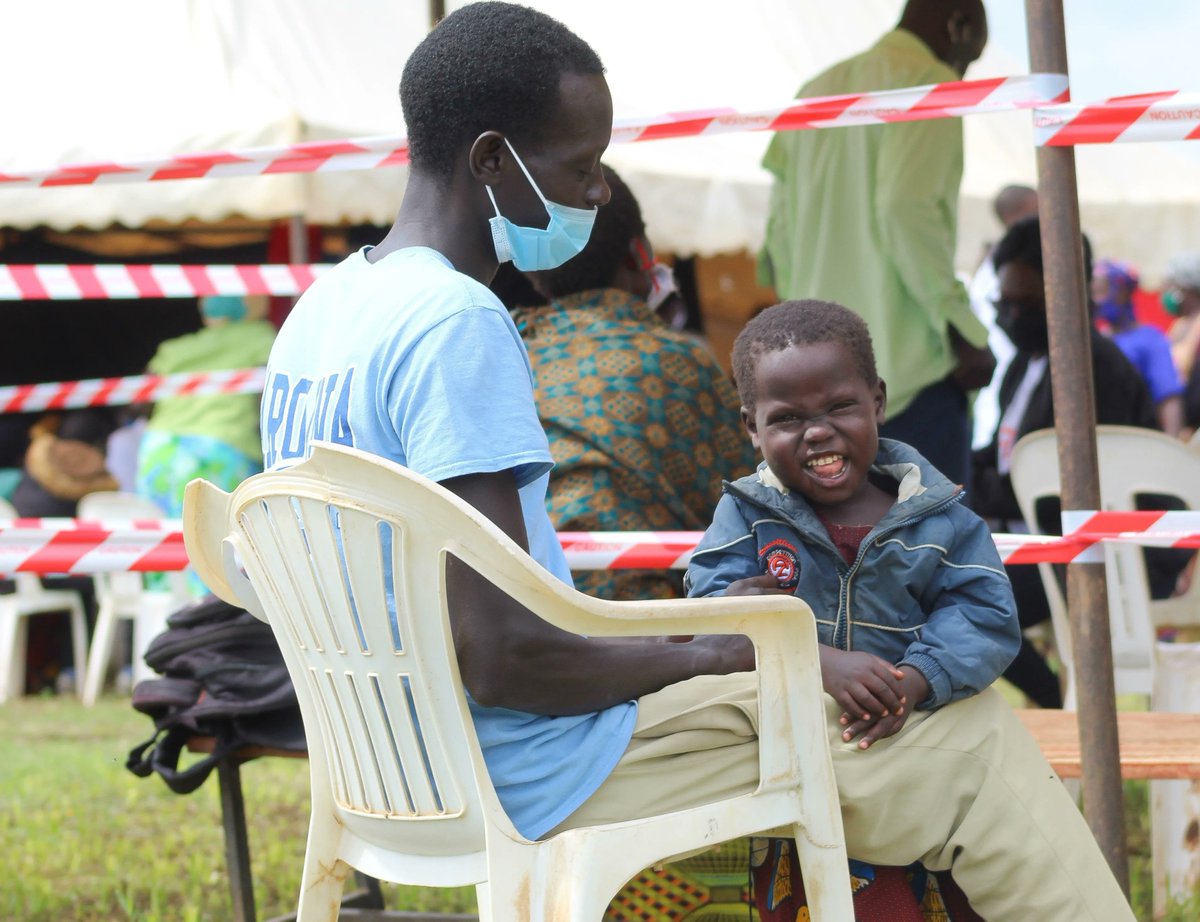 Say hello to Innocent! He was diagnosed with an inguinal hernia a year ago. His father spent all he had saved for his son’s treatment moving back &amp; forth to meet with physicians to discuss his son’s treatment options. Innocent bids farewell to his nurse on the day of discharge.
