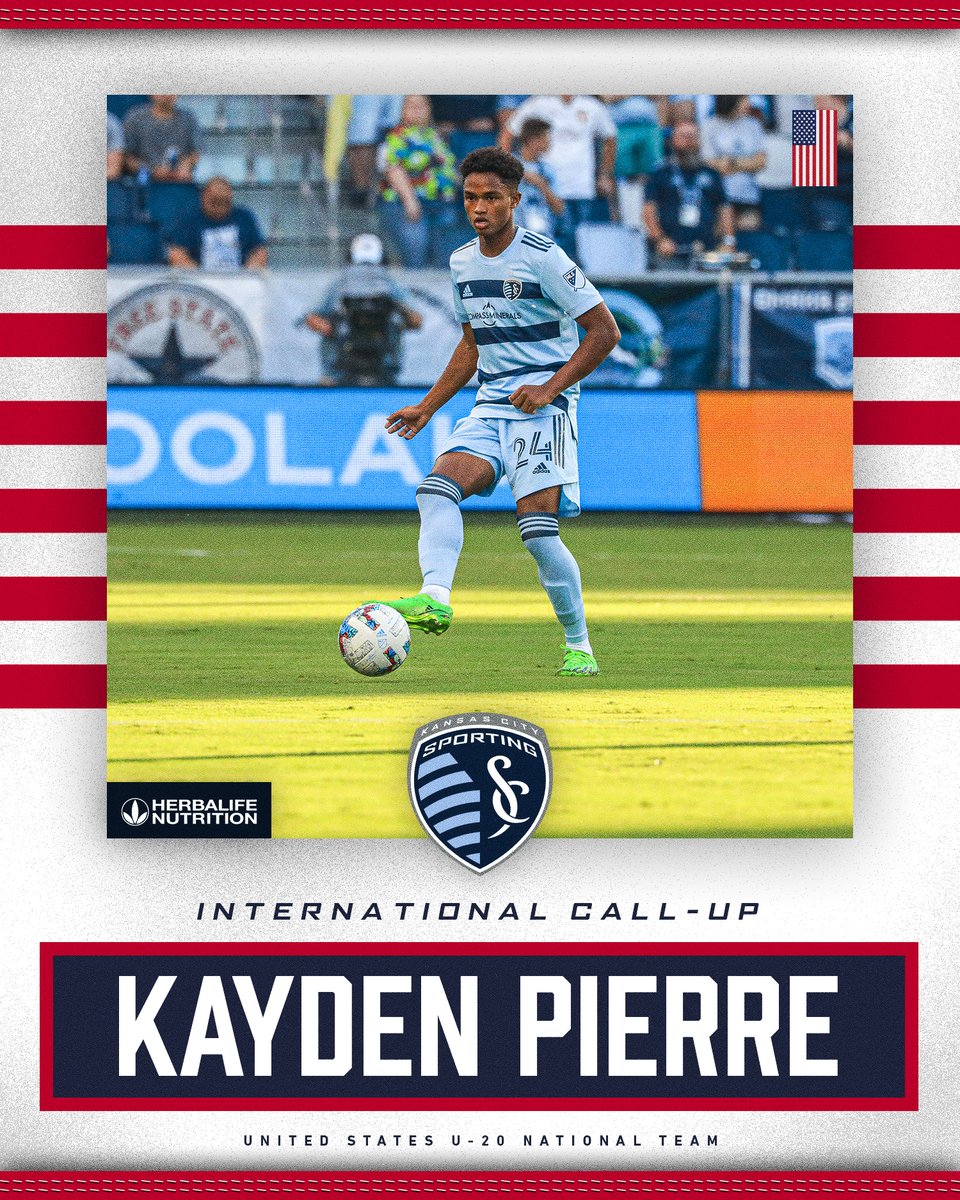 KP ➡️ USA

Kayden Pierre will join the U.S. U-20 National Team for a domestic training camp.

📰: sportingkc.com/news/sporting-…

#SportingKC | <a href="/Herbalife/">Herbalife</a>