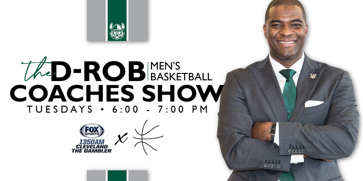 csu_basketball's tweet photo. VIKING FANS: Episode 1 of the D-Rob Men's Basketball Coaches Show is tonight at the Wolstein Center! The show kicks off at 6 p.m. 

More details and a link to listen live: https://t.co/buSsPGyTZo 

#GoVikes https://t.co/RHh7Zchxz6