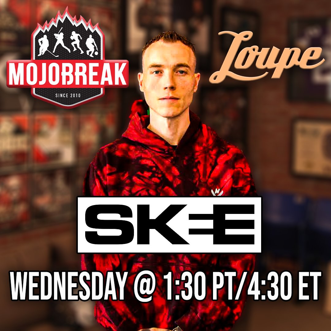 mojobreak_com's tweet image. UPDATE: This Wednesday, exclusively on @LoupeTheApp, music &amp;amp; hobby legend @djskee joins us LIVE now at 1:30 PT/4:30 ET!

Download the Loupe app to get in on the action or watch us live on YouTube starting at 1:30 PT/4:30 ET!

youtu.be/FuSrhTR9eDw

#TheHobby #SportsCards