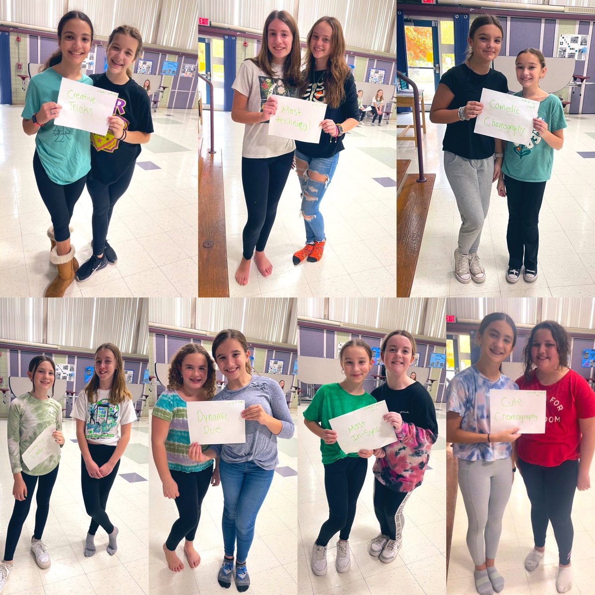 <a href="/hmsdanceclub/">HMSDANCECLUB</a> Fun practice today! Self choreographed partner performances with special awards 🤩 <a href="/HurleyMiddle/">Dr. Kevin Hurley MS</a>