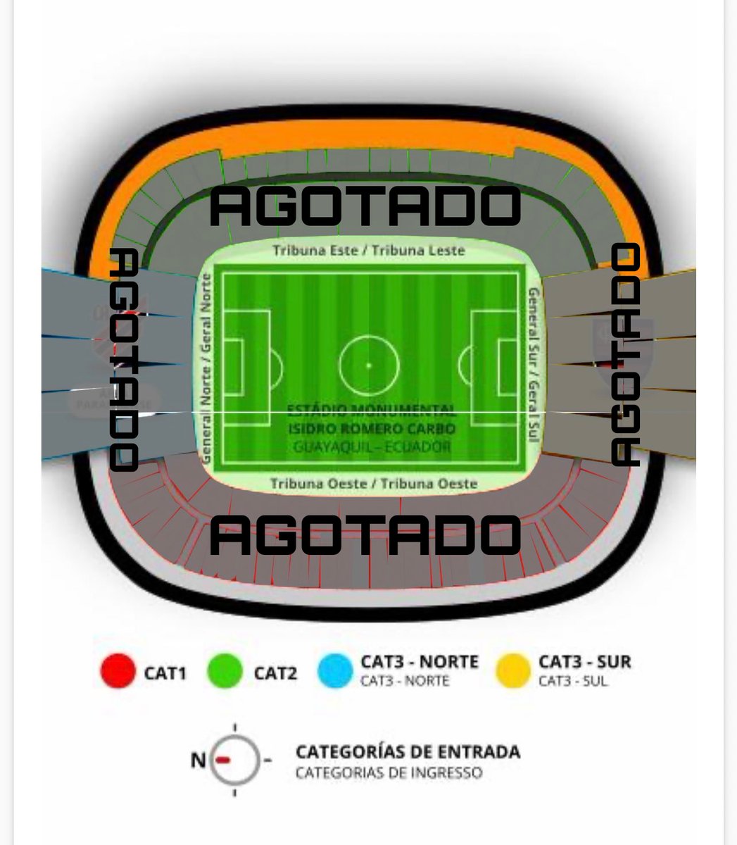 TermoEcu2021's tweet photo. ULTIMA HORA!!!💣💥🔥
ESTADIO LLENO.

En la última hora se informó que ya no hay entradas a las localidades para la final de la #Libertadores.
En la pagina oficial ya no hay entradas y todo se ha vendido.
Solo hay 1000 entradas de cortesia que entregar a los socios y auspiciantes. https://t.co/1MK6N5be4T