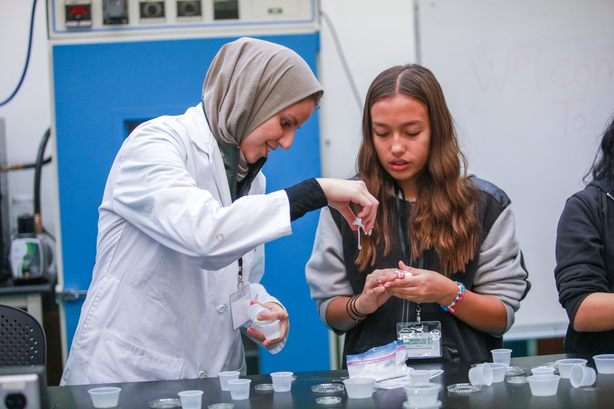 durhamcollege's tweet photo. Today, we hosted day one of the Young Women in Science, Technology and Trades Conference at the Oshawa campus! Girls from grades 7 and 8 participated in hands-on workshops in DC’s industry-grade facilities and innovative learning spaces.  #SkilledTrades #WomenInSTEM https://t.co/IUlxeDNIFL