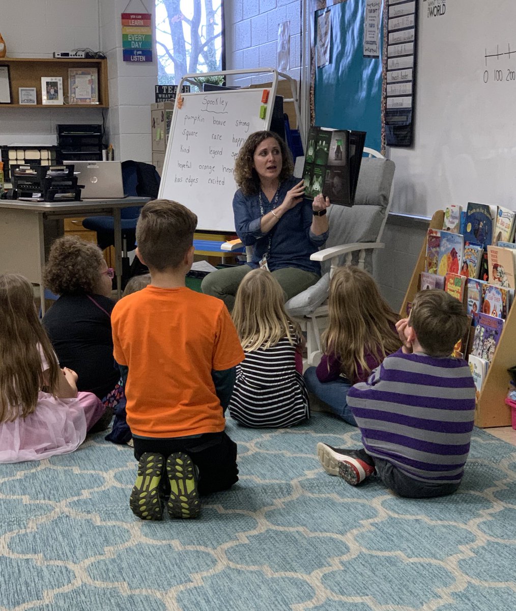 KatieCompton78's tweet photo. So much fun having @AmyTeachCoach read us “Creep Pair of Underwear” and… So. Many. Giggles! #shesaidunderwear #likealot @pbsroadrunner @FCPS1News https://t.co/F8rR8kZ4aU