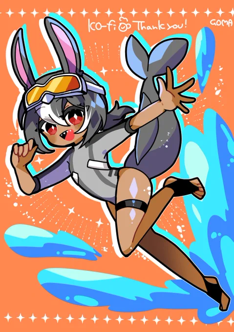 I drew a ko-fi sketch commission!Thank you for request and  