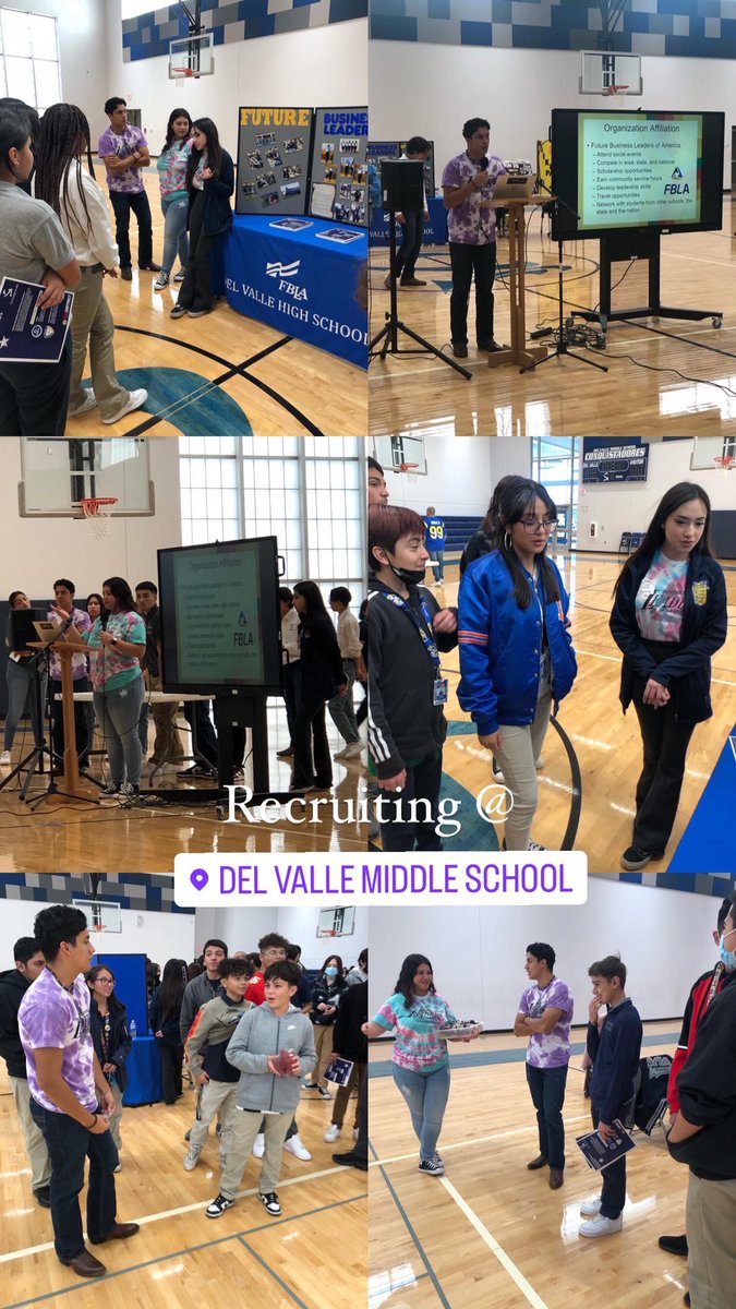 dvhs_practicums's tweet photo. Business Management Practicum students putting their leadership, presentation, and public speaking skills to work while recruiting 8th graders at DVMS. #OFOD #ItsWhatWeDo #SuccessStartsHere #WeAreTheFuture https://t.co/XJgFLhX7Hj
