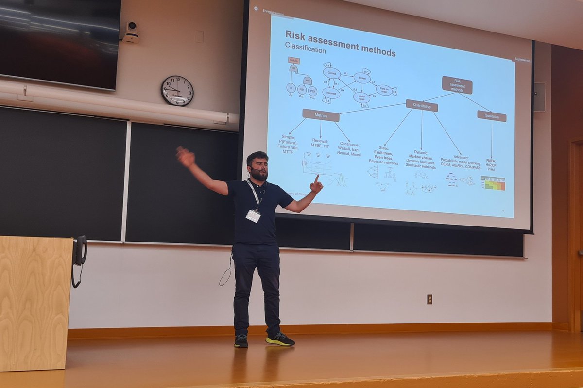 JudithMichael_'s tweet photo. Andrey Morozov presents shared work with Philipp Grimmeisen & @andwor about the automated and continuous #reliability assessment of software-defined #Manufacturing based on #DigitalTwins (extending #SysML for #RiskAssessment) in session 4 of the #ModDiT WS @modelsconf #MODELS22 https://t.co/36cIF5fHbj