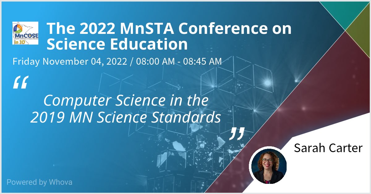 I am speaking at The 2022 MnSTA Conference on Science Education. Please check out my talk if you're attending the event! #MnCOSE22 #MnSTA