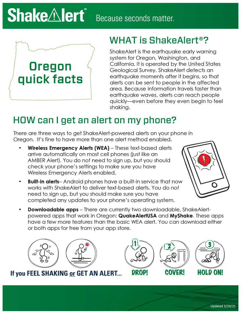 PortlandGov's tweet photo. Want an earthquake alert? There’s an app for that! 
If shaking from an earthquake is expected at your location, there are three ways you can receive earthquake alerts on your mobile phone... https://t.co/tSfvUkE6Eb