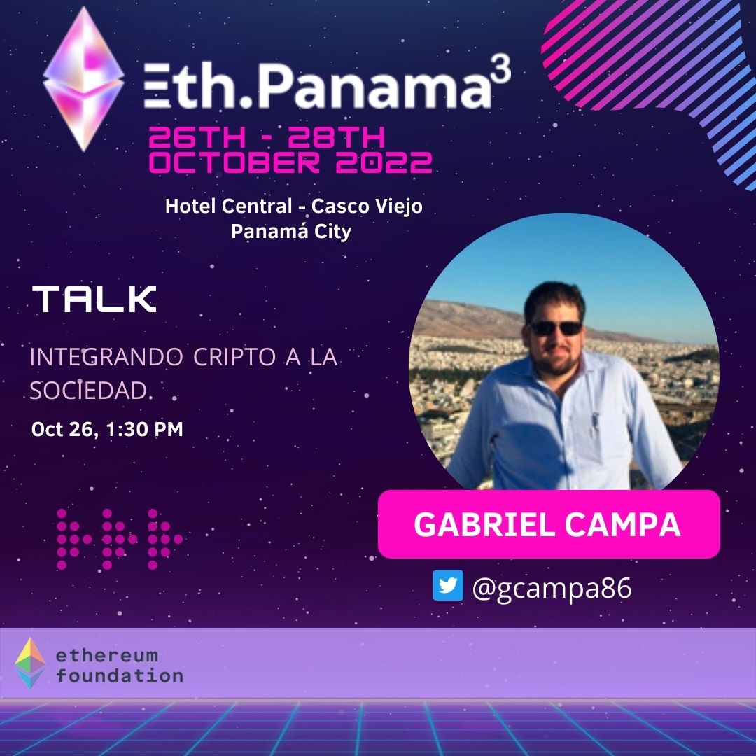 ¿ Estas listo para el evento más grande de Ethereum de el año en Panamá ?  #Ethereum #ETH 
<a href="/gcampa86/">Gabriel Campa</a> 
💥🚨OFERTA ESPECIAL🚨💥

🔥Ahora puedes adquirir tus boletos a precio especial🔥En el siguiente link:bit.ly/3D0NPf2
👩🏻‍🚀UN EVENTO QUE NO TE PUEDES PERDER!!!🚀