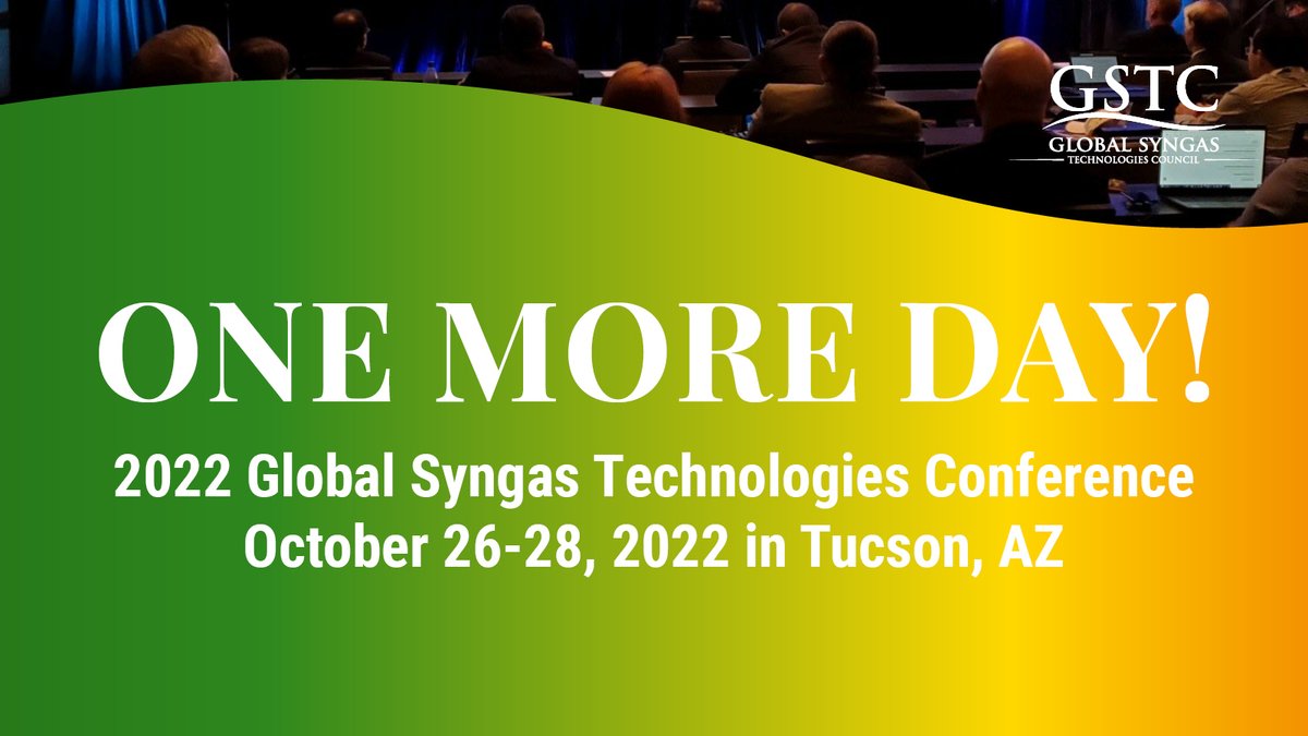 Global_Syngas's tweet photo. We can't wait to see you tomorrow at the 2022 Global Syngas Technologies Conference! #syngas #renewableenergy https://t.co/GI2G1KvToG