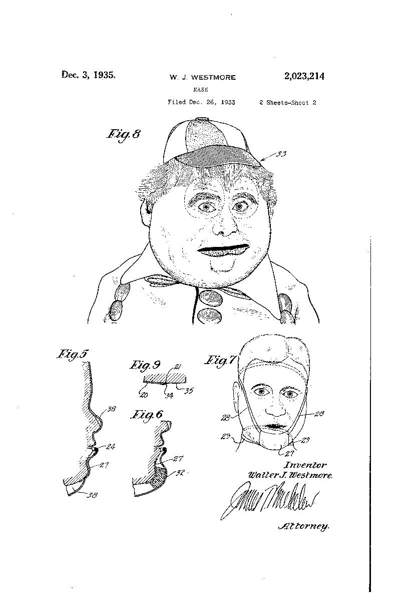 IPLawyersLA's tweet photo. Halloween IP: Vintage Mask Edition 🎭🎃💀 Some of these creepy patents are over 100 years old, with one even dating back to 1899! #IntellectualProperty #Halloween https://t.co/VlMyi0BoNi