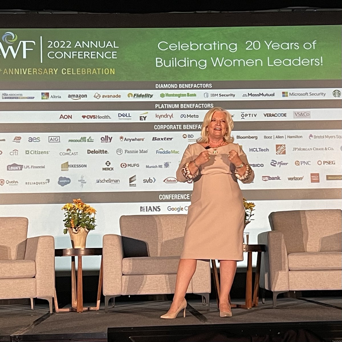 ewfdsgglobal's tweet photo. Kicking off the 2022 EWF Conference is our Founder and CEO, Joyce Brocaglia 🤩

Don’t miss this session to learn how to “STEP INTO YOUR POWER.” 💪

#EWFUSA22 #womenincyber #womenintech https://t.co/369WRX2wRo