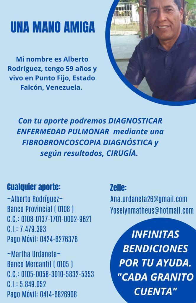 Hola Hermanos.
Alberto es mi esposo.
Ayudenme a difundir por favor.
<a href="/cerrorista/">Francisco E Gómez 🥥</a> <a href="/Zeneck/">zbyszek</a> <a href="/3mrmarlon/">Marlon @3mrmarlon</a> <a href="/Ifa_Ire/">Fighter</a> <a href="/CondeNosferatu/">CØNÐE</a> <a href="/AvisVerde/">GreenHornet🇻🇪</a> <a href="/EL_PELUITO/">Jhon  smith lennon</a> <a href="/merovinggio/">Merovinggio</a>
