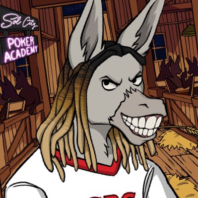 Professor420K's tweet photo. If you didnβt know about these donkeys, youβve been sleeping on @SCPokerClub π Gen2 SOLD OUT (7777) LFG π
#SOLCITYMINTPARTY #HAYISTHEWAY https://t.co/FaKrEfovlK