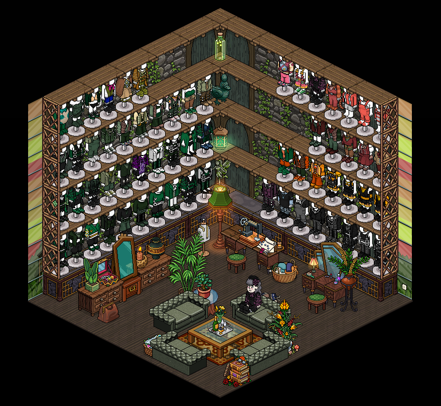Winnerpoppari's tweet photo. When your wardrobe is way too small >:( Make it bigger pls @Habbo @HabboFi 👗👠 https://t.co/zPt4O59Lgg