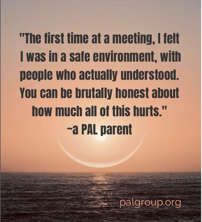 PALGivesHope's tweet photo. Need a judgement free zone where you can get peer support and addiction education?
Check out a free PAL meeting near you. We’re here to help.
#substanceusedisorder
#addictionawareness
#parentssupportingparents
#codependentnomore
#supportgroups
#soberliving
#recovery
#alanon https://t.co/AfRdfhy7bE