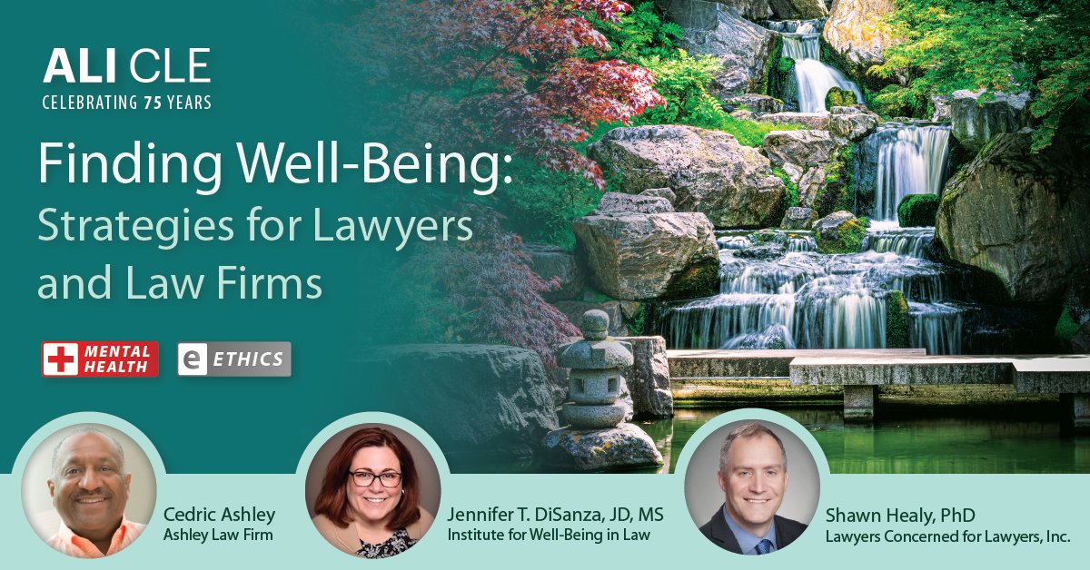 Well-being in the legal field often gets pushed to the side when there is a busy trial or client, but this doesn’t need to be the case! bit.ly/3Fbo0f0