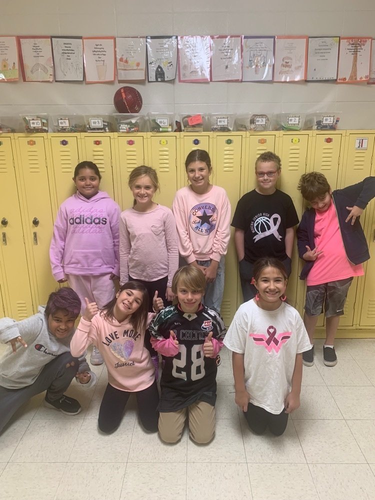 Pink Day at MIS for October's Breast Cancer Awareness Month!