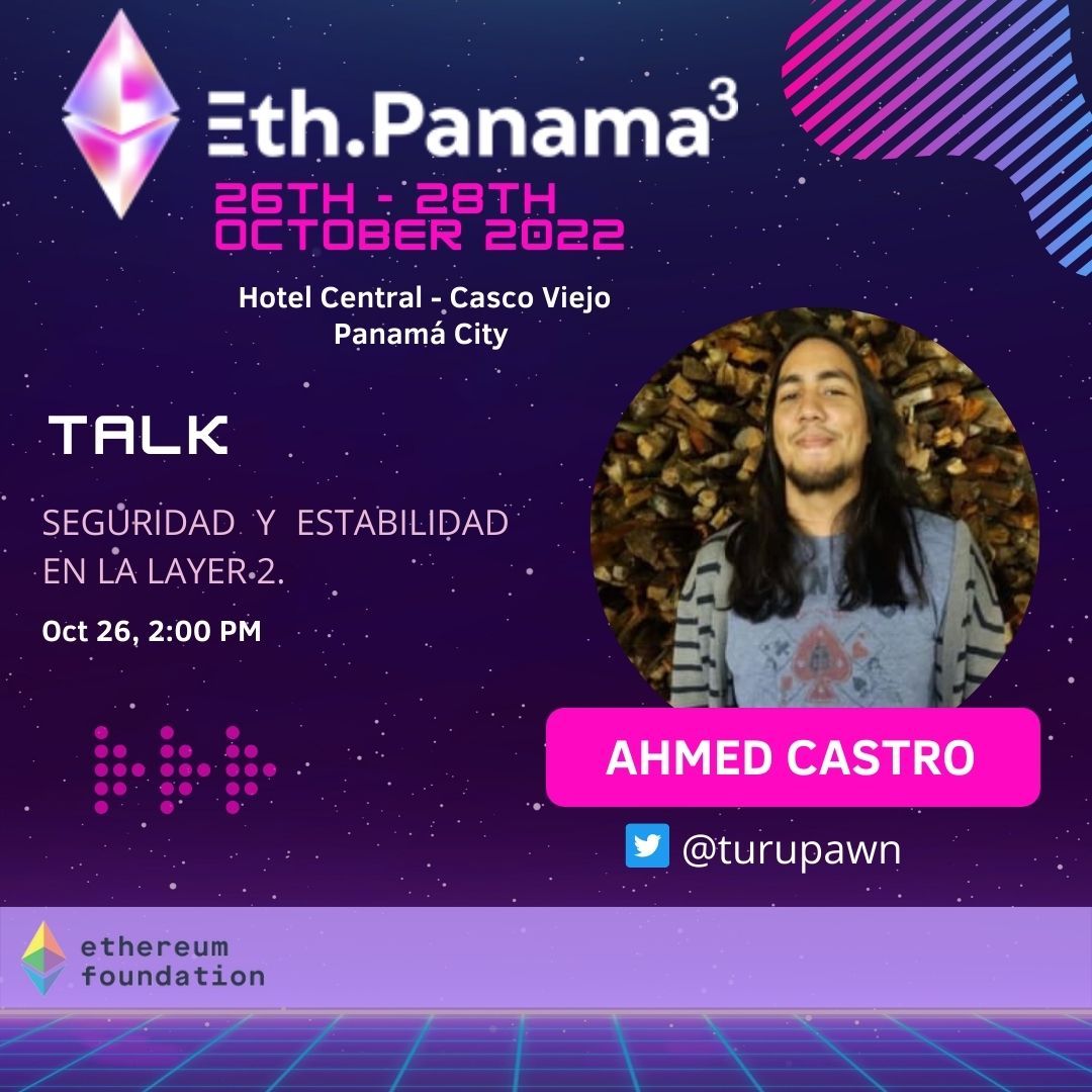 ¿ Estas listo para el evento más grande de Ethereum de el año en Panamá ?  #Ethereum #ETH #Etherum 
<a href="/turupawn/">Ahmed Castro</a>
💥🚨OFERTA ESPECIAL🚨💥

🔥Ahora puedes adquirir tus boletos a precio especial🔥En el siguiente link:bit.ly/3D0NPf2
👩🏻‍🚀UN EVENTO QUE NO TE PUEDES PERDER!!!🚀