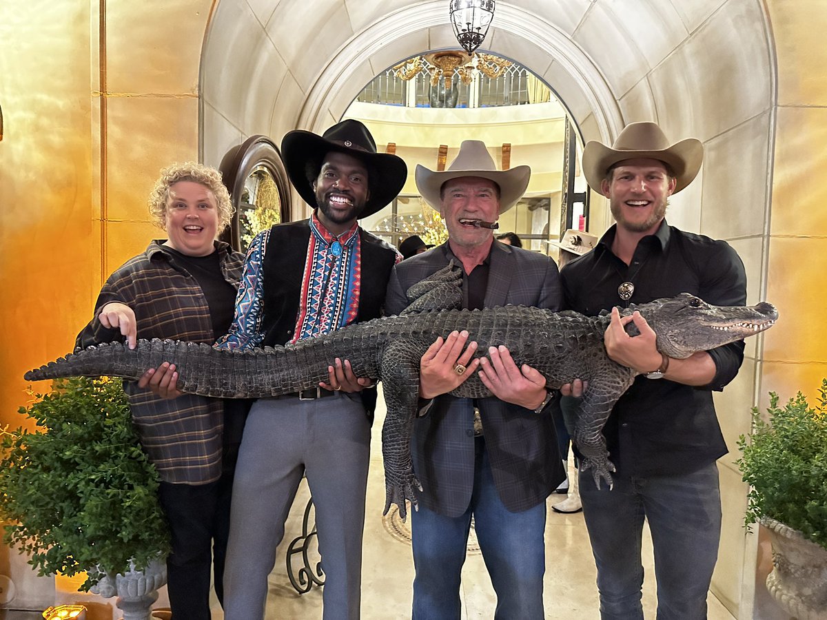My hilarious FUBAR co-star @FortuneFeimster has a new special on @netflix today and you all better watch it. I promise she’s an action hero even though she was nervous about holding the alligator with the rest of the team.