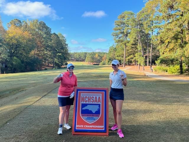 HRHSBullsGolf's tweet photo. While today marks the end of 2 great high school golf careers, we can’t wait to see what the future will be for these ladies. Congrats Ella &amp; Helena on 4 great years of @hrhsbulls golf!

🏆⛳️🏌️‍♀️@NCHSAA 4️⃣🅰️ State Championship
T56 89-91 @HelenaWinterb 
T58 89-94 @couper_ella1 https://t.co/w6Phnh1lvO