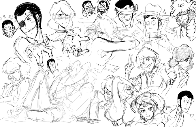 Lupin Doodles 