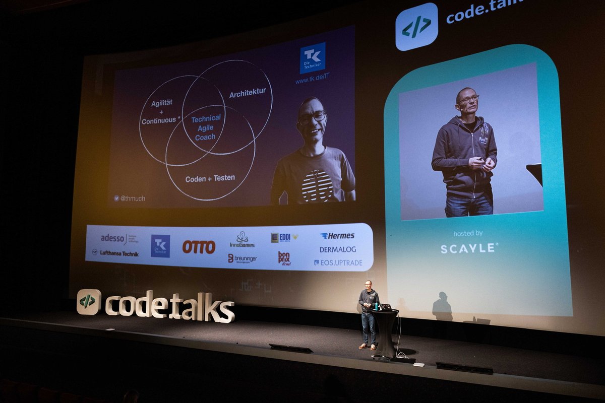 Thomas Much (@thmuch) on Twitter photo Die Aufzeichnung meines <a href="/codetalkshh/">code.talks</a>-Vortrags über #TeamBuilding mit #MobProgramming ist online 🤩🍿
youtube.com/watch?v=B9n-ZG…
Hier nochmal der Link zu den Folien: muchsoft.com/presentations/…
Foto © felixliebel.de, vielen Dank!
#TeamProgramming #EnsembleProgramming Die Aufzeichnung meines <a href="/codetalkshh/">code.talks</a>-Vortrags über #TeamBuilding mit #MobProgramming ist online 🤩🍿
youtube.com/watch?v=B9n-ZG…
Hier nochmal der Link zu den Folien: muchsoft.com/presentations/…
Foto © felixliebel.de, vielen Dank!
#TeamProgramming #EnsembleProgramming