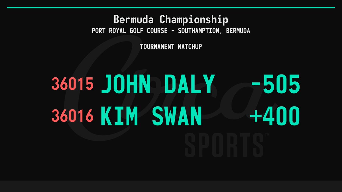 Bermuda Championship 🏌️‍♂️ ⛳️ Daly vs Swan Tournament Matchup @Bermuda_Champ | #ButterfieldBDAChampionship | @PGATOUR