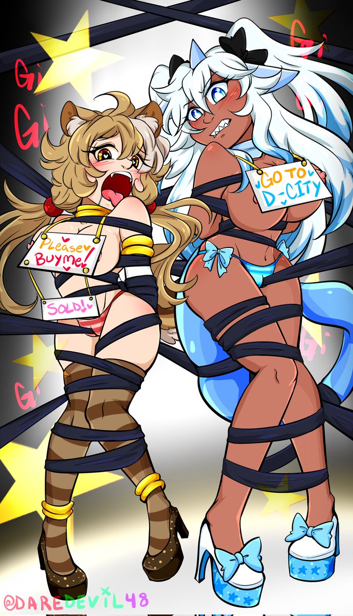 KentinaStar's tweet photo. I hope these two sisters are to your liking? UwU 🐬🐶
🎨 @daredevil4848 
#KentiHenti #Nyotalewd #lewdtubers https://t.co/kxSf5EYg6o