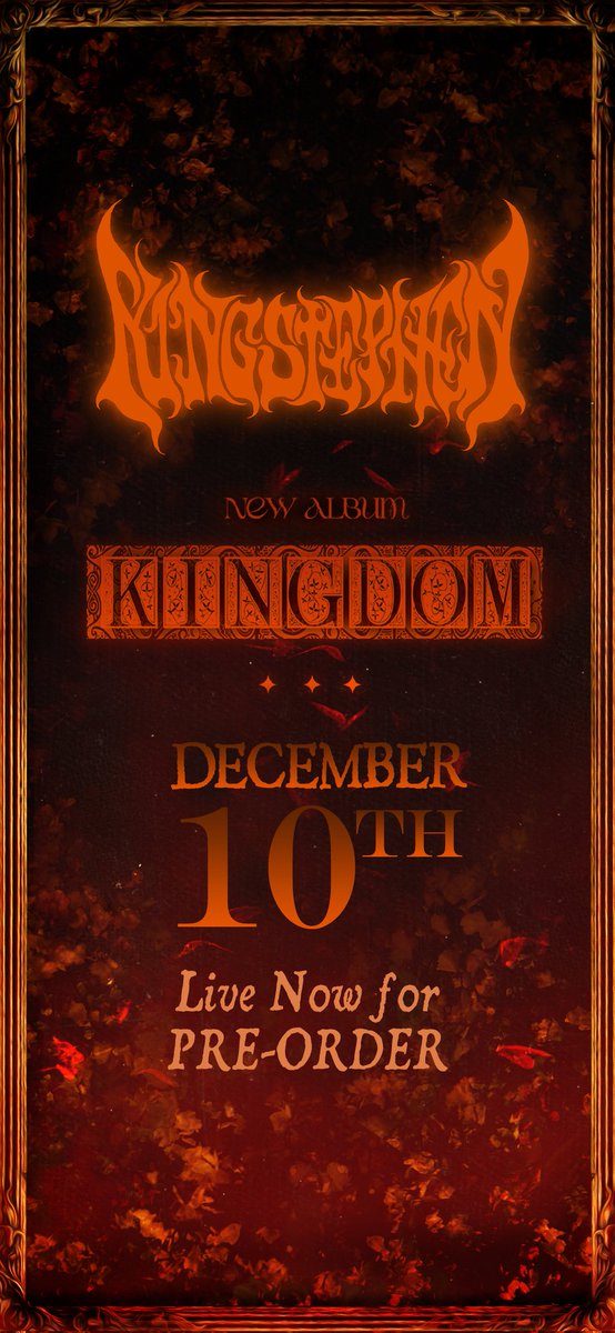'KINGDOM' - NEW ALBUM - Out DECEMBER 10th
-
PRE-ORDER NOW.
kingstephenmusic.bandcamp.com/album/kingdom
-
A Dark- Synthphonical Tragedy in Three Acts
-
-
#darksynthmusic #newalbum #electonicmusic #metal