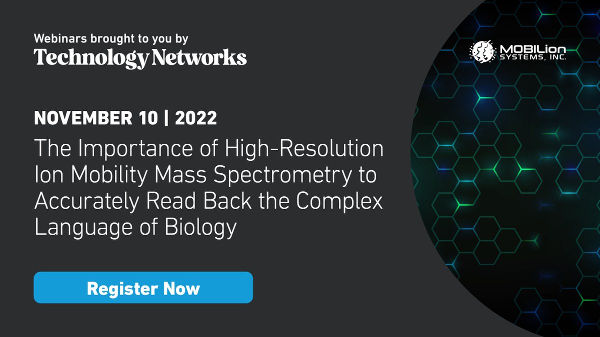 MobilionSystems's tweet photo. Join us on Nov. 10 for a webinar discussing current challenges in N-linked #glycan characterization and applications of SLIM-based separation with MOBIE that solve them. Hosted by Dr. Jeffrey Enders of @NCSU_METRIC. Save your spot! https://t.co/BAOnVJIo17
#HRIM #MOBIE #SLIMtech https://t.co/tmEn4dRP1g