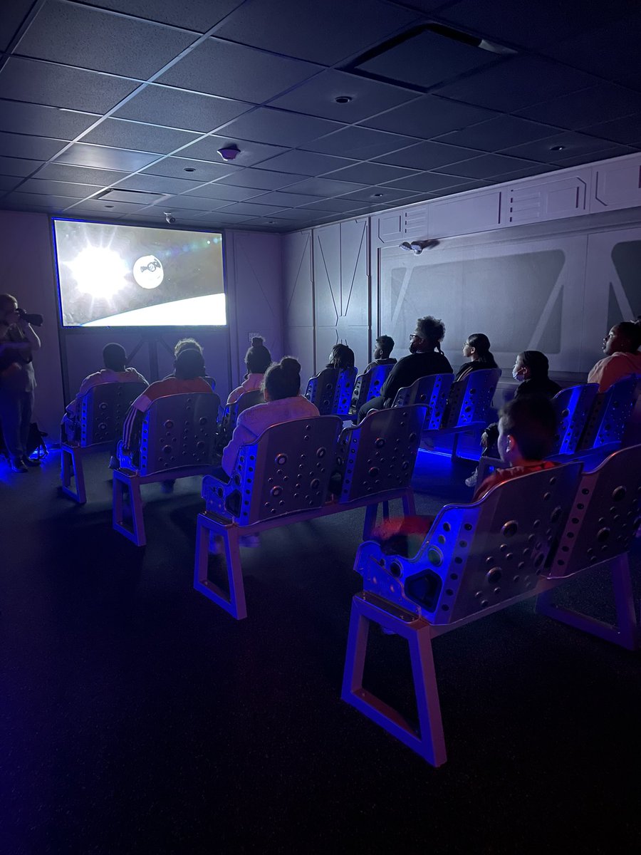 mccc's tweet photo. These @pottstownschool fifth graders had a blast exploring the moon at our #ChallengerLearningCenter! #STEM #FutureScientists https://t.co/8feukOMUNT