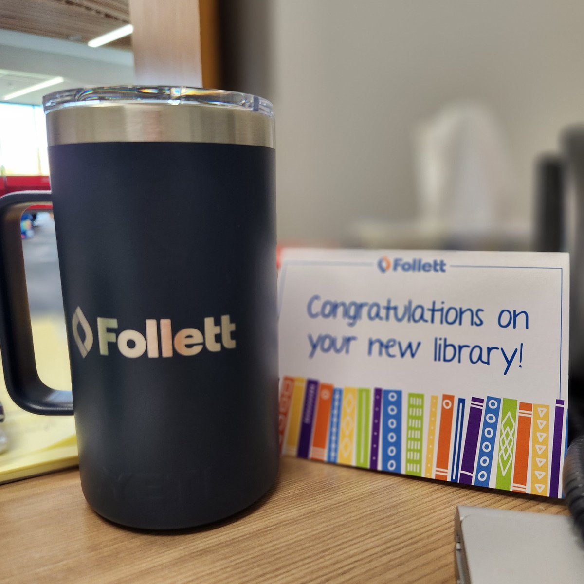 etmslibrarian's tweet photo. Starting a new school library is no easy task, but I'm forever grateful for the support from @FollettLearning for their support and guidance. https://t.co/Xd3MoKINl0