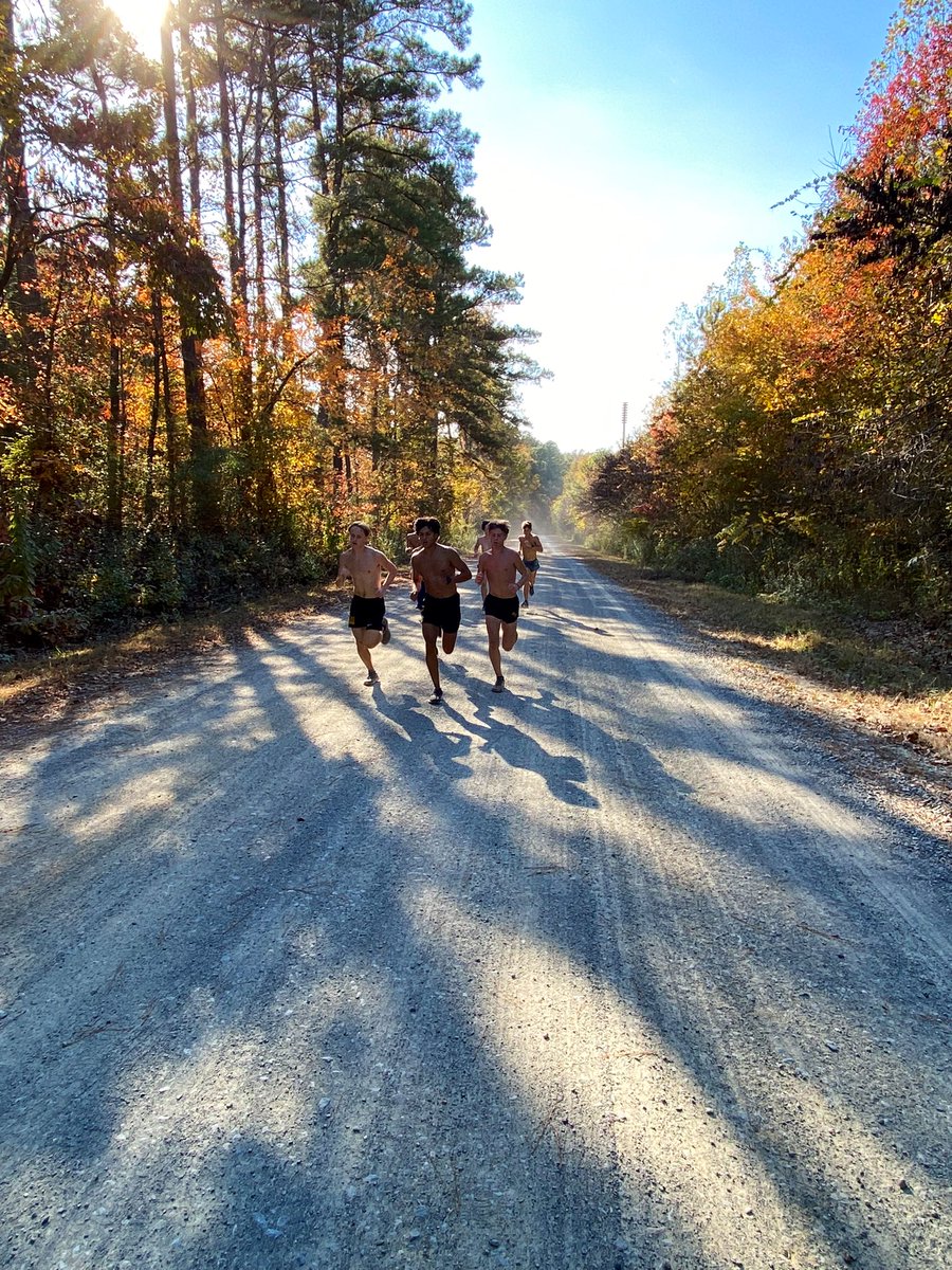 JasonBochert's tweet photo. Beautiful day for a hilly fartlek run, out on Cass Holt Rd. @HSHSXC #regionalweek https://t.co/PCfkH0Sel1
