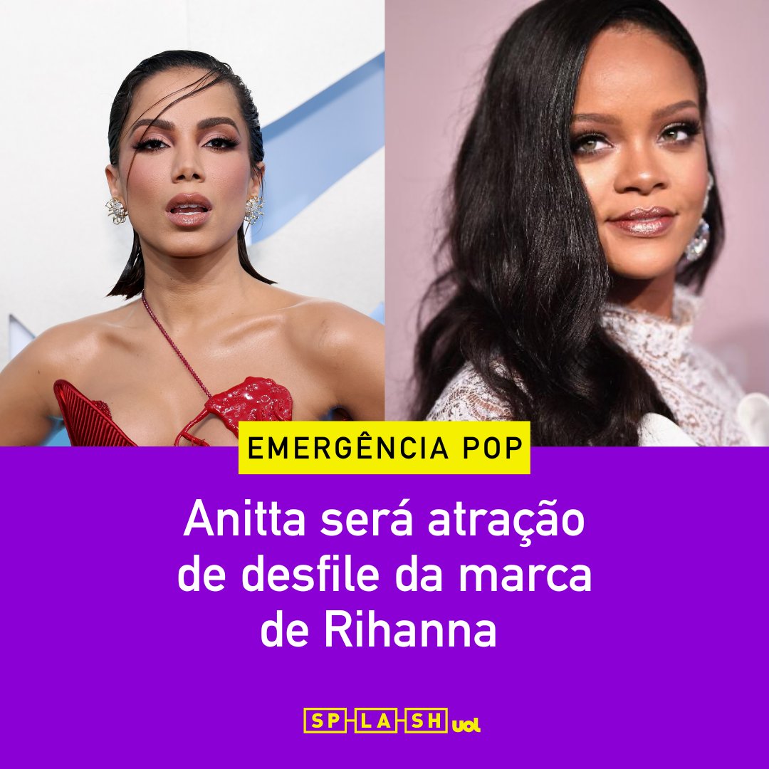 Splash_UOL's tweet photo. A gata sabe que venceu, né? 

Anira, você sempre será famosa! 

#Anitta #Rihanna https://t.co/n4JKHctg8N