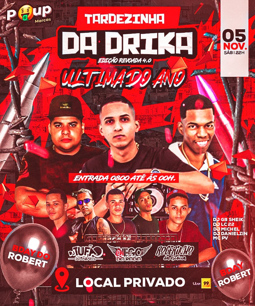 TAMOS DE VOLTA DIA 5 NOVEMBRO 💥💥💃💃

EDIÇÃO REVOADA 4.0 💃💥

ÚLTIMA DO ANO!!✔️

BROTA. E CONVOCA 💥