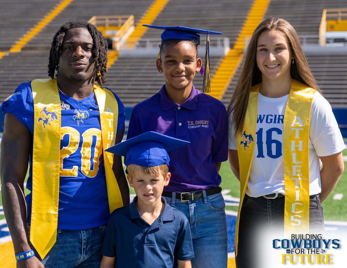 CPSBschools's tweet photo. The Calcasieu Parish School Board is joining forces with McNeese State University Athletics in a new endeavor: Building Cowboys for the Future. This program is a joint and ongoing effort to engage CPSB students with different facets of McNeese. https://t.co/U6c6II7kGN https://t.co/pR9yt6i9hw
