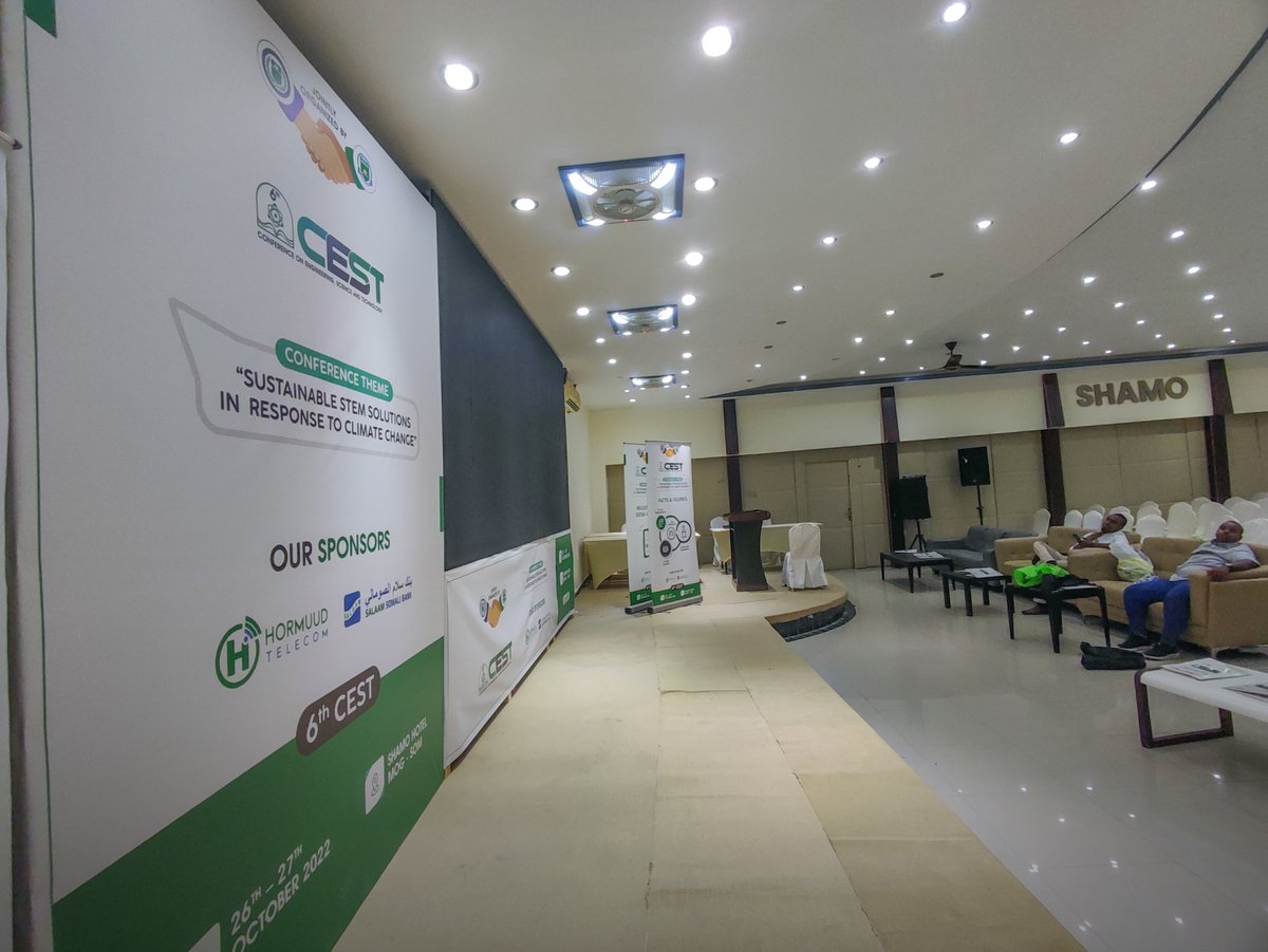 JamhuriyaUniv's tweet photo. The stage is set 🙂
Tomorrow 7:30 AM, 26th October, 2022 Insha'Allah
#CEST2022 https://t.co/YmqdAd2buV