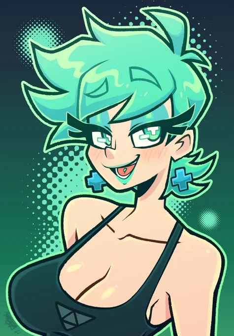 Never posted this doodle of Mint I did for  on his b-day  