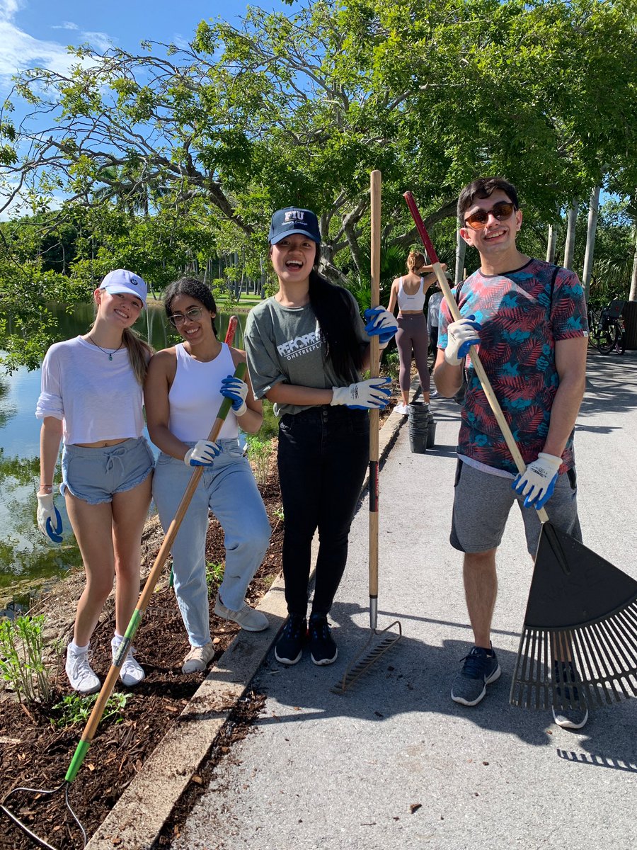 MiamiDadeParks's tweet photo. Thank you to our volunteers who spent a beautiful Saturday morning at Crandon Park! They got their hands dirty while weeding, mulching, &amp; planting 200 native trees &amp; pollinator plants in honor of #PlantATreeDay.🌱 This planting was made possible by our sponsor @onetreeplanted.💚 https://t.co/ApOn90W0j4